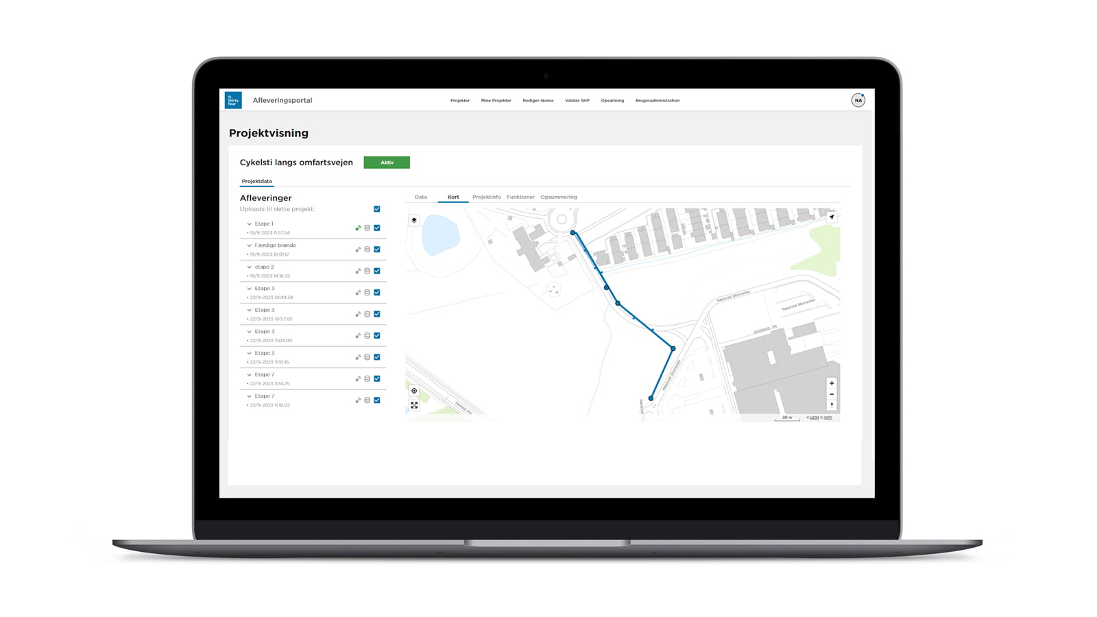 Afleveringsportalen er en digital løsning til validering og kvalitetssikring af data.