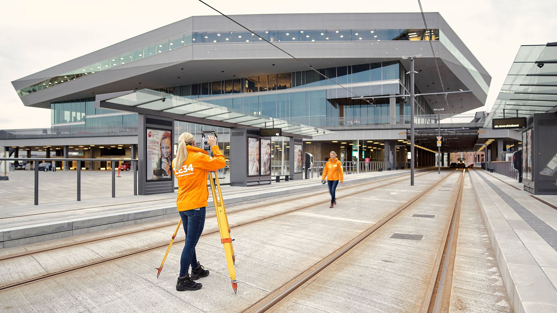 Opmåling ved letbanen i Aarhus